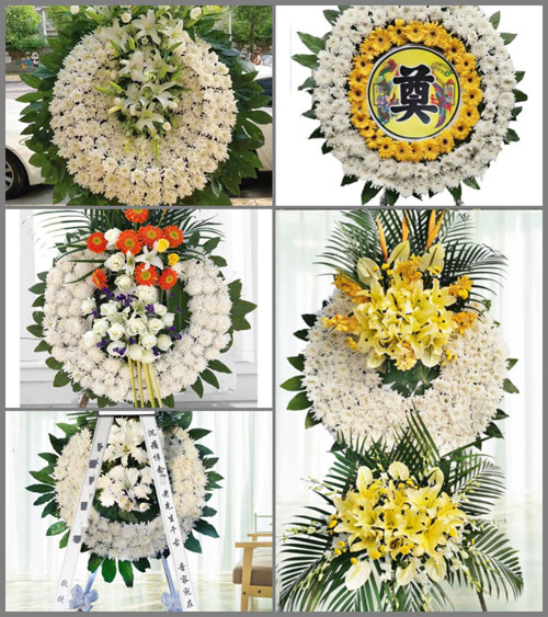 广东江门市恩平市沙湖镇浴水村花圈速递